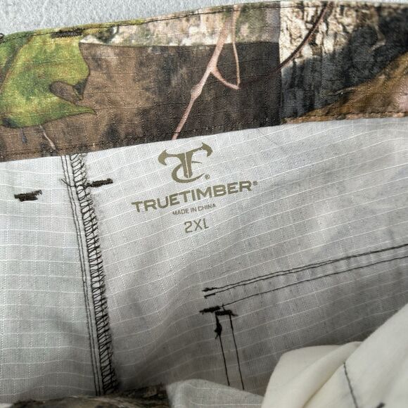 True Timber Cargo Pants Men’s 2XL Green Kanati Camo Hunting Ripstop Straight Leg - Picture 13 of 16